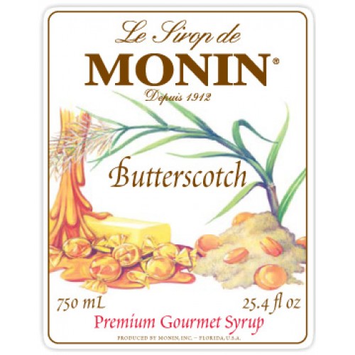 Monin Butterscotch Syrup Tidewater Coffee