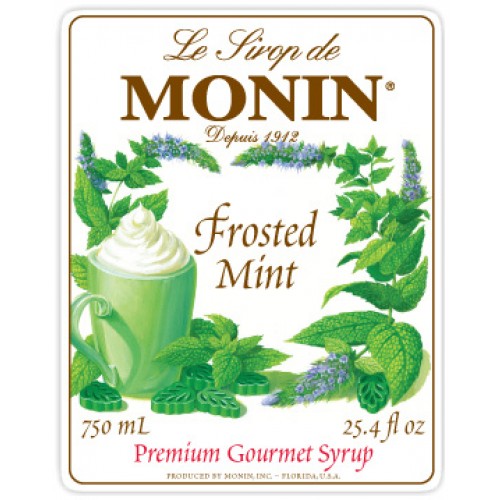 Monin Frosted Mint Syrup Tidewater Coffee