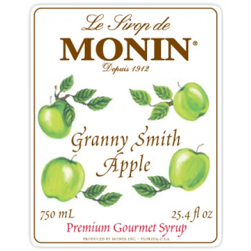 Monin Granny Smith Apple Syrup Tidewater Coffee